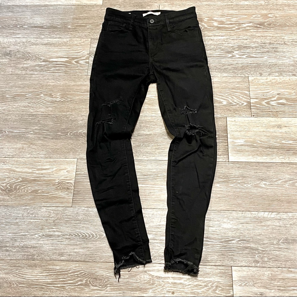 Levi’s Women’s 720 Super Skinny Black Jeans Sz 25